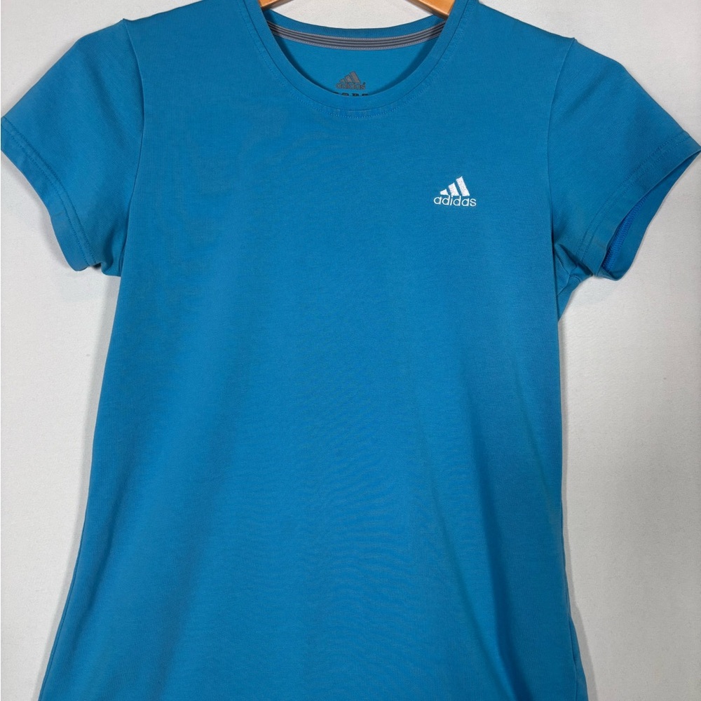 Adidas Blue Athletic Short Sleeve Tee | Size Medium
